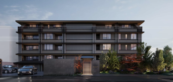 プラウド京都二条城　外観完成予想CG（北面）