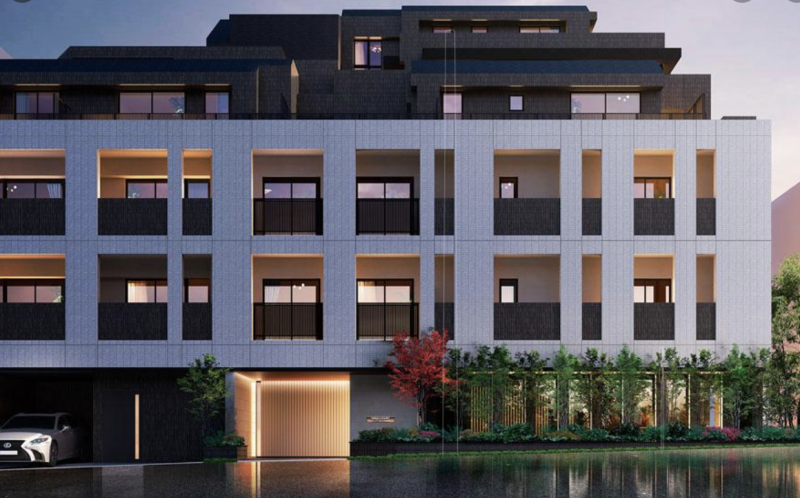 ファイル:ヴィークコート代々木参宮橋 外観 エントランス アプローチ完成予想CG.png