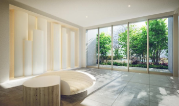 ザ・パークハウス 経堂レジデンス　エントランスラウンジ完成予想CG