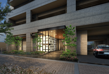 シーンズ高槻上田辺町　エントエランスアプローチ完成予想図