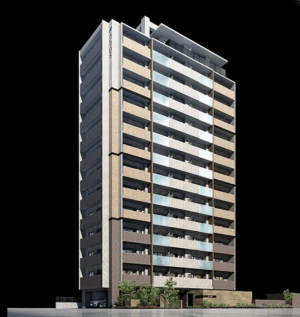 アクタス福岡県庁前グランネクスト　外観完成予想図