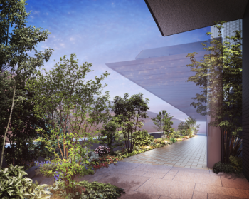 アルファステイツ住吉II　1F 植栽 完成予想図2