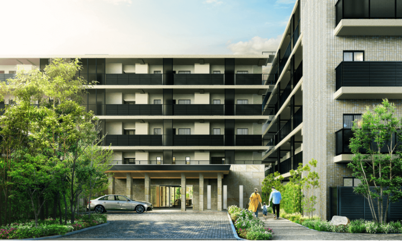 ファイル:クラッシィハウス大宮植竹町 エントエランスアプローチ完成予想図.png