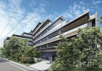 プラウド弦巻ガーデンテラス　外観完成予想図