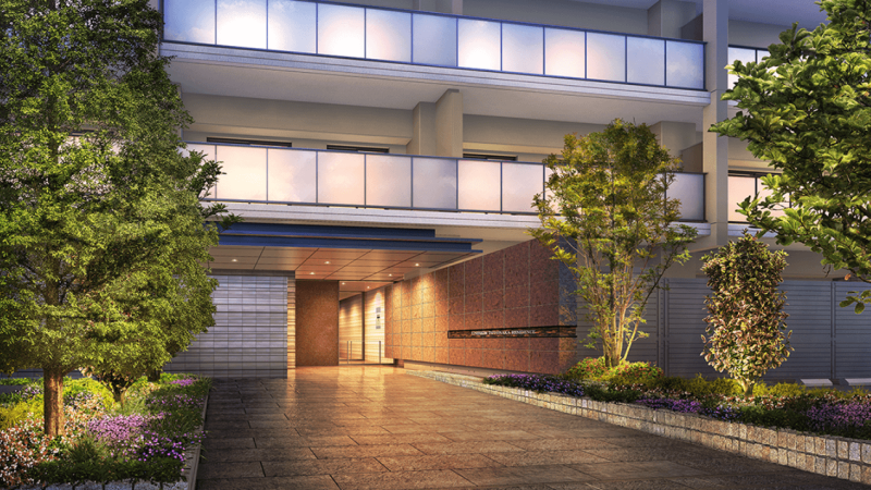 ファイル:ユニハイム豊中レジデンス エントランスアプローチ完成予想CG.png