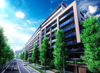 リビオシティ文京小石川　東側外観完成予想図