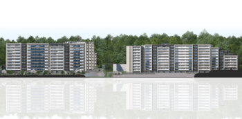 レ・ジェイドシティ千里藤白台　外観完成予想図2