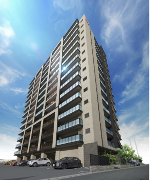 オーヴィジョン上熊本レジデンス　外観完成予想図1