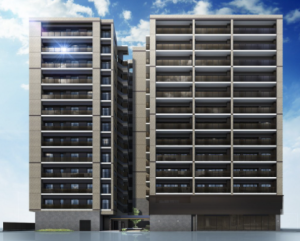 オーヴィジョン新山口駅前ザ・プライム　外観完成予想図2