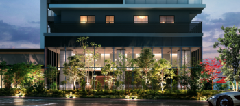 パークホームズ柏タワーレジデンス　エントランスアプローチ(正面）完成予想CG