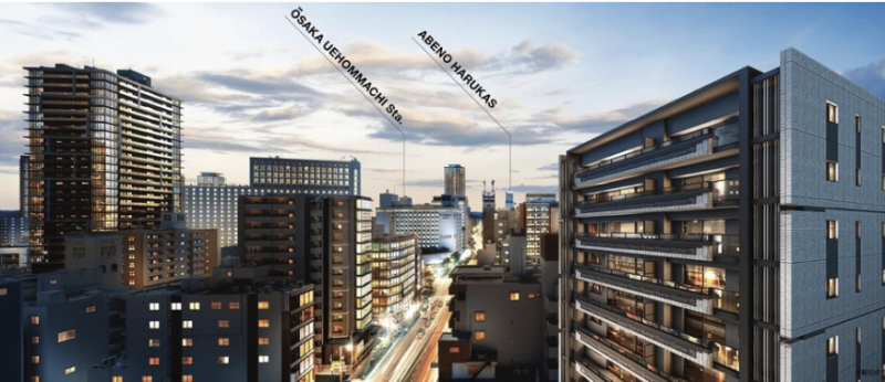 ファイル:レーベン大阪上本町プレイズ 外観完成予想図1.png