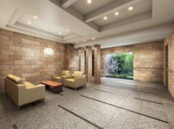 アルファステイツ新井口　エントランスホール完成予想CG