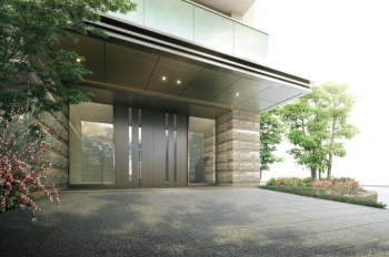 プレミスト平野背戸口レジデンス　エントランスアプローチ完成予想図