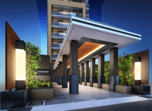 ワコーレ神戸三宮G.C.　エントランスアプローチ完成予想図