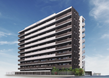 アルファスマート新居浜駅II　外観完成予想図