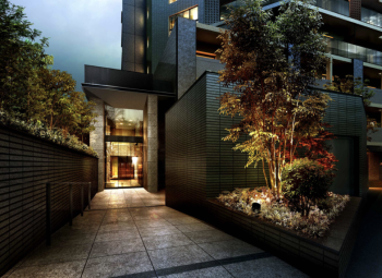 オープンレジデンシア横浜　エントランスアプローチ完成予想CG