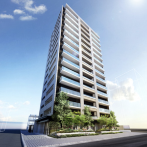 サーパス水戸大町セントマークス　外観完成予想図