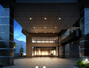 シティハウス鳥飼　エントランス完成予想図