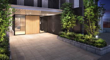 プレシス本厚木ソルティエ　エントランスアプローチ完成予想CG