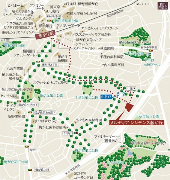 ファイル:現地案内図 藤が丘 170317.jpg