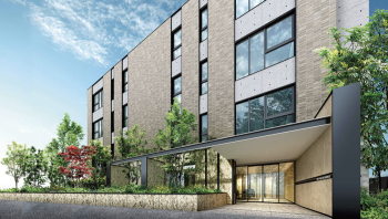 ピアース用賀レジデンス　エントランスアプローチ完成予想CG