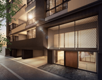 プレサンス ロジェ 西大路御池　エントエランスアプローチ完成予想図