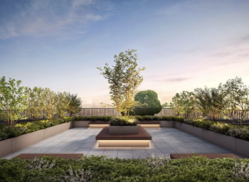 ディアナコート大井町翠景　屋上ガーデン完成予想CG