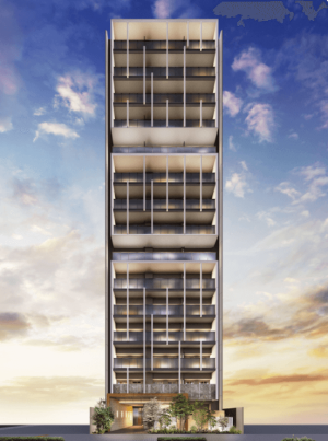 デュオヴェール栄　外観完成予想図