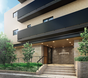 プレシス新百合ヶ丘 エントランスアプローチ完成予想CG