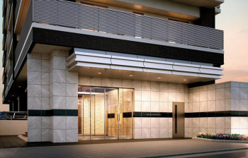 ロイヤルシティビュー上天満　エントエランスアプローチ完成予想図