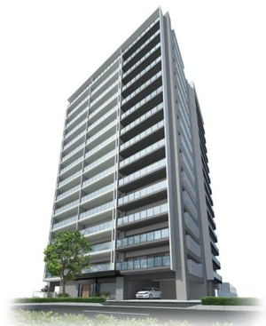 ワイズエステムコート新都心上之屋II　外観完成予想図1