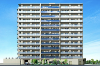 アルファステイツ宇宿　外観完成予想図(東側)