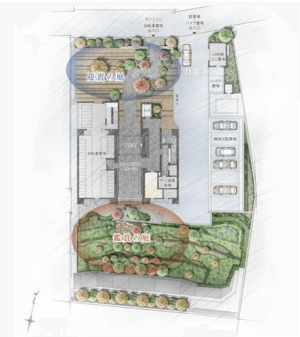 ザ・パークハウス 高槻天神町　敷地配置イラスト