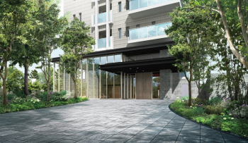 アトラス上熊本　エントランスアプローチ完成予想CG