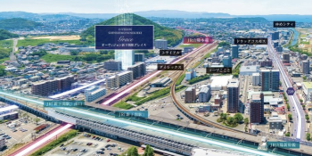 オーヴィジョン新下関駅グレイス　周辺写真CG合成