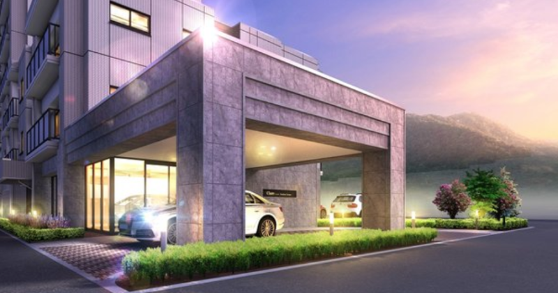 ファイル:クレアホームズ山鼻テラス 外観（エントランスアプローチ）完成予想CG.png