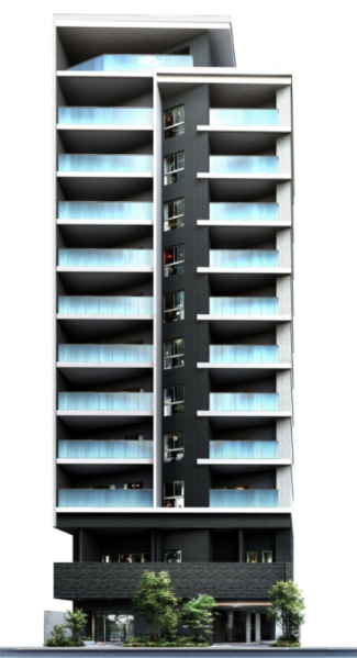 ファイル:東京・銀座トライアングルプロジェクト（リビオレゾン入船） 外観完成予想図.png