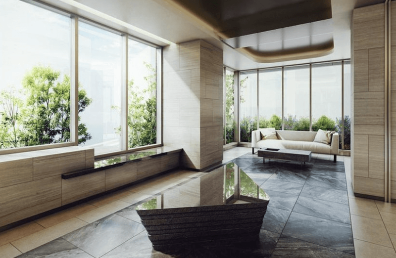 ファイル:クレヴィア新宿中落合 EAST ／ WEST WESTラウンジ完成予想図.png