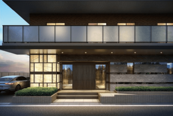 サンクレイドル前橋駅前東公園　エントエランスアプローチ完成予想図