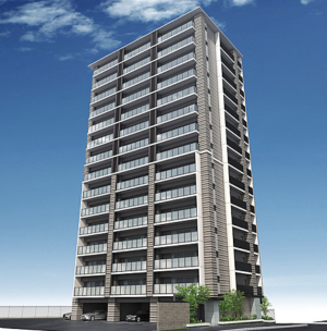 サンパーク不知火レジデンス　外観完成予想CG