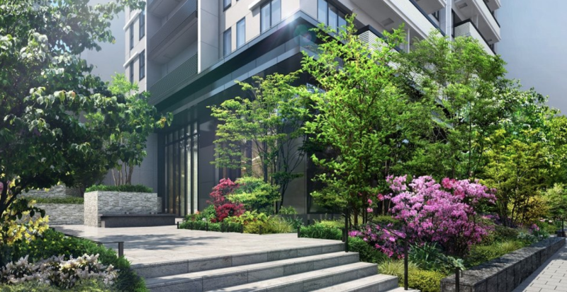 ファイル:ザ・パークハウス 高輪タワー エントランスアプローチ完成予想図.png