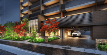 ワコーレシティ神戸元町　エントエランスアプローチ完成予想図