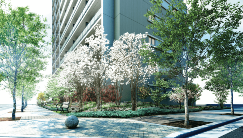 ファイル:グランドパレス平野 並木の環＆収穫の季ガーデン 完成予想CG.png