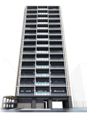 プレサンス ロジェ 志賀本通 テラス　外観完成予想図1