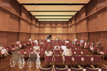 ライオンズ横濱瀬谷ステーションスクエア　｢瀬谷区民文化センター(仮称)｣音楽多目的室 完成予想図