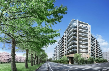 ルネ稲毛海岸グランマークス　外観完成予想CG