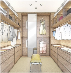 調布ザ・ハウス　モアトリエ使用例（ご夫婦の大型ウォークインクロゼットとして）