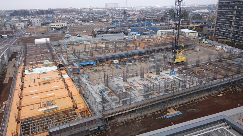 ファイル:ソライエ流山おおたかの森 建設現場(2018.2.11).jpg