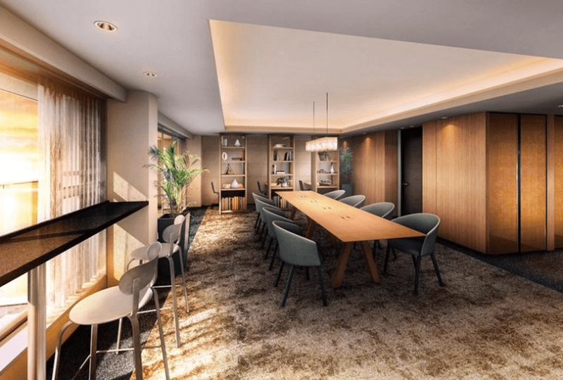 ファイル:ウエリスタワー谷町四丁目 オーナーズサロン完成予想図（テレワーク対応可）.png