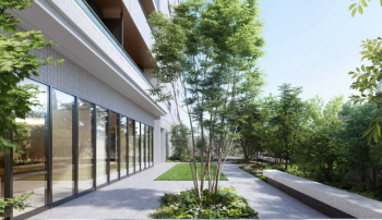 サーパス安野屋スクエアガーデン　スクエアガーデン完成予想CG